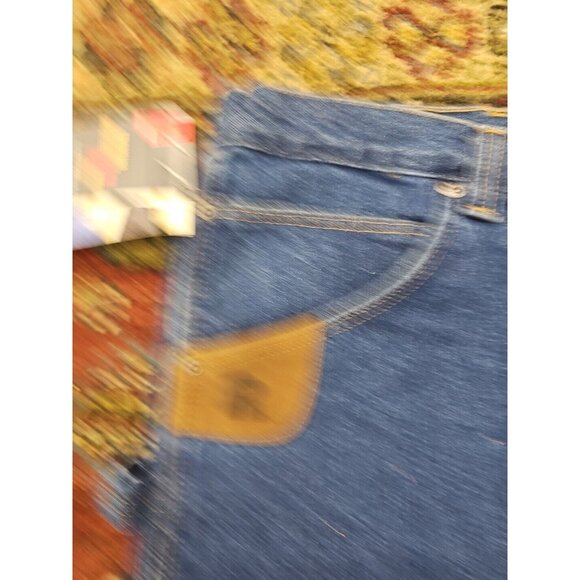 Wrangler Riggs Workwear Carpenter Jeans Relaxed Fit Mens 50 x 30 Work Denim - Picture 6 of 8